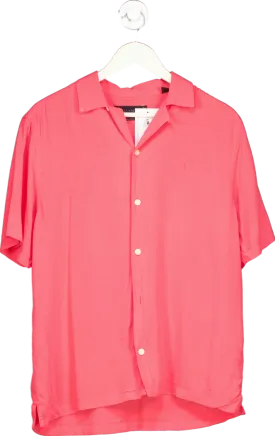 AllSaints Pink Relaxed Fit Shirt UK S