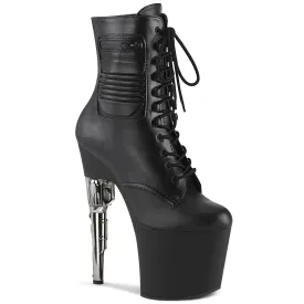 BONDGIRL-1020PK Pleaser Black Faux Leather Sexy Platform Shoes (Pole Dancing Heels)