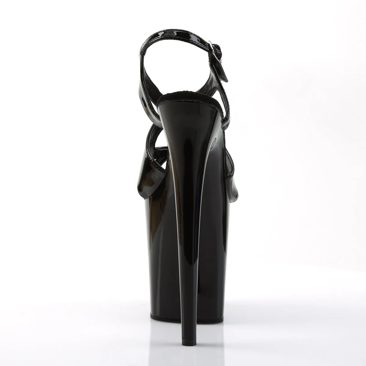 FLAMINGO-831 Pleaser Black Patent Sexy Platform Shoes (Pole Dancing Heels)
