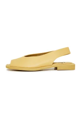 Flat Sole Sandals - Yellow