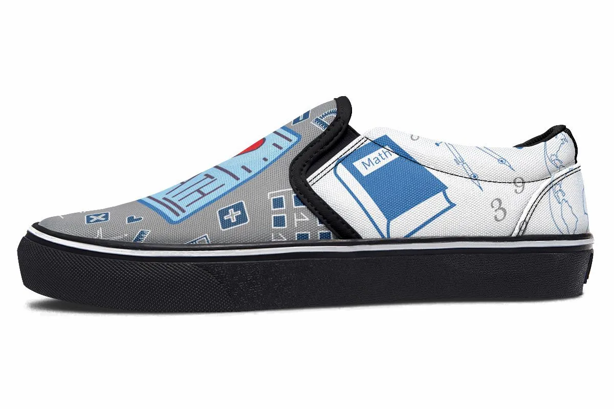 I Love Math Slip-On Shoes