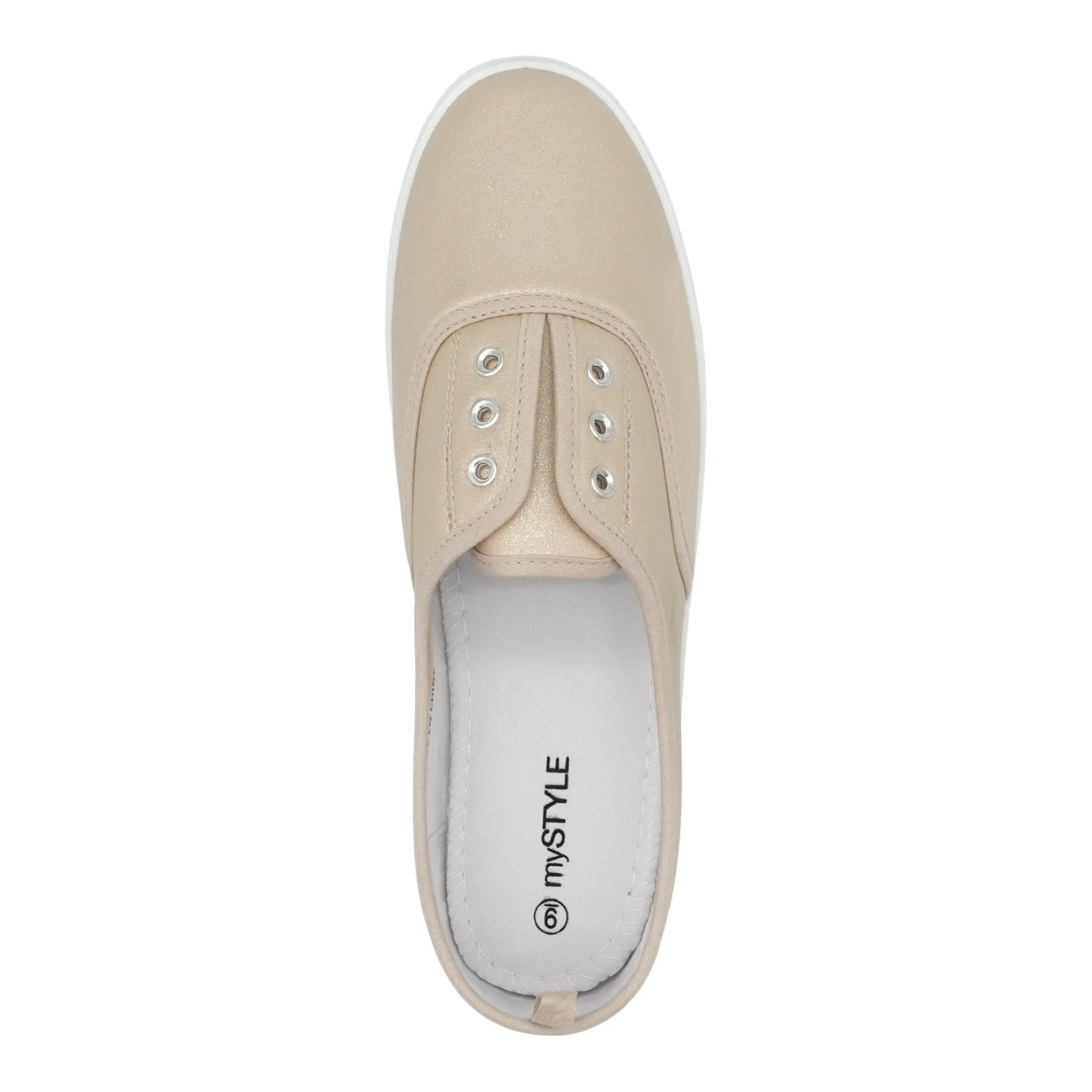 mySTYLE Women's Gore Canvas Slip-Ons