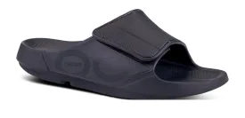OOFOS Unisex OOahh Sport Flex Slide Sandal - Matte Black