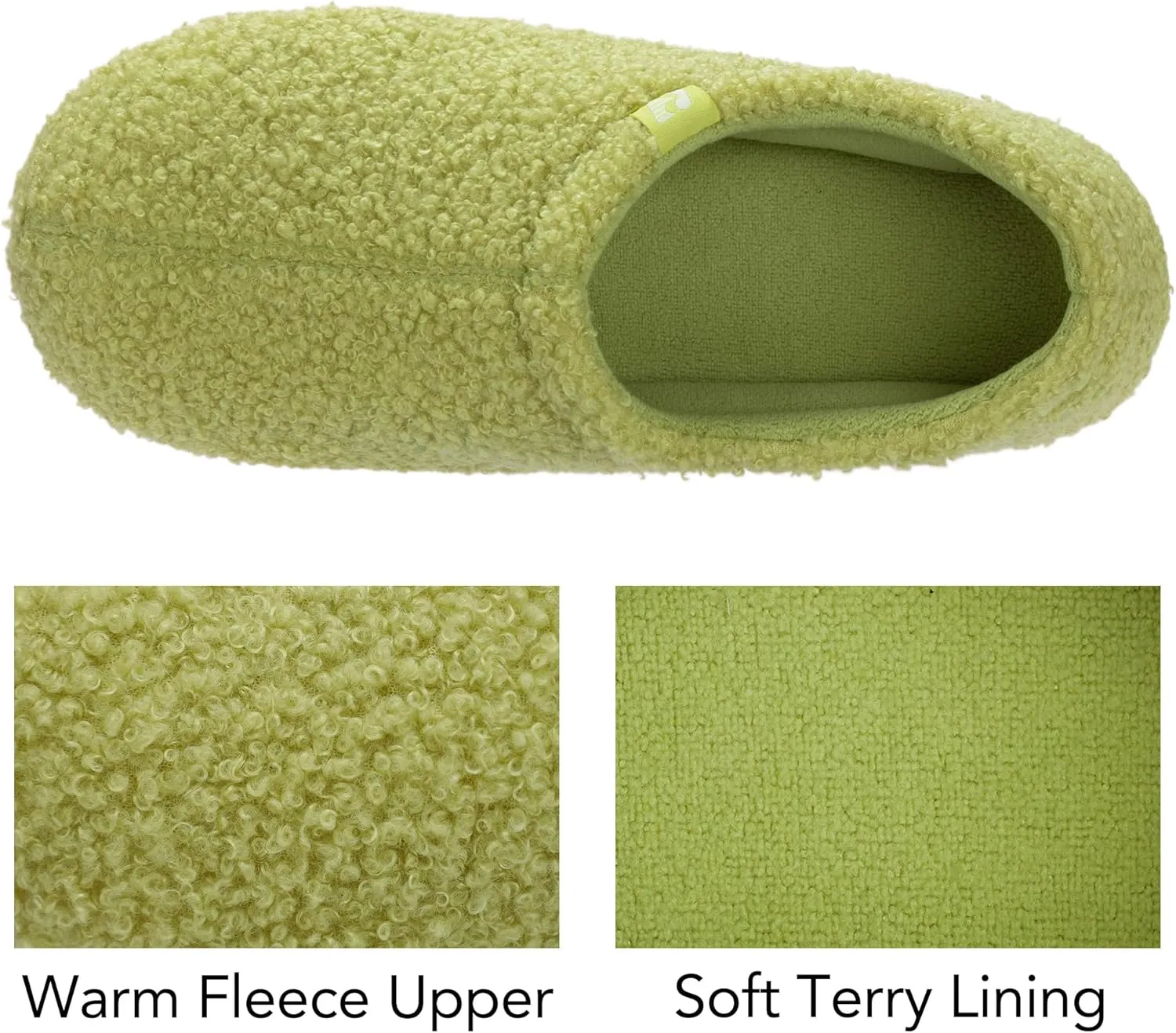 RockDove Women's Teddy Fleece Closed Back Indoor Slipper