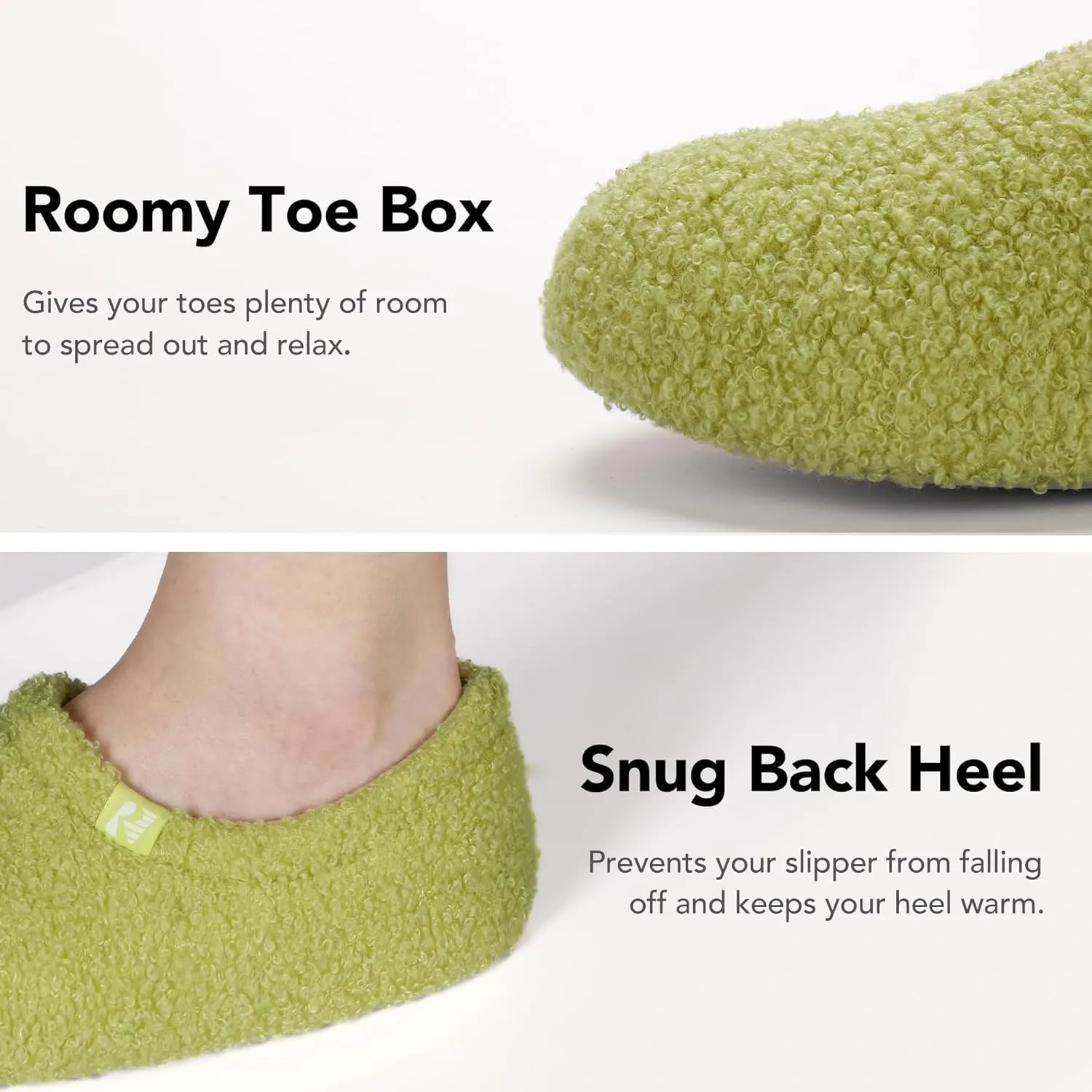 RockDove Women's Teddy Fleece Closed Back Indoor Slipper