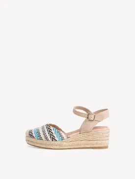 Tamaris Women's 1-29606-26 Espadrille Wedge Heel Sandals Sand
